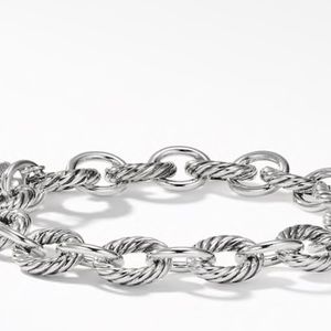 Sterling silver Medium Oval Link Bracelet